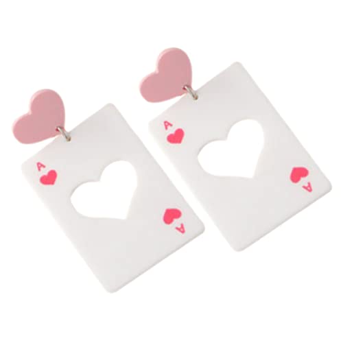 Healvian 1 Paar Ohrringe für Frauen Dangle Ohrringe mit Poker Karten Design Leichte Bequeme Ohrhänger für Partys Geburtstage Besondere Anlässe Valentinstag Weihnachten Healvian 1 Paar Ohrringe für Frauen Dangle Ohrringe mit Poker Karten Design Leichte Bequeme Ohrhänger für Partys Geburtstage Besondere Anlässe Valentinstag Weihnachten von Healvian