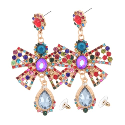 Healvian 1 Paar Ohrringe mit Schleifen Design für Damen Hängende Ohrstecker Funkelnde Statement Ohrringe für Besondere Anlässe Alltagsmode Healvian 1 Paar Ohrringe mit Schleifen Design für Damen Hängende Ohrstecker Funkelnde Statement Ohrringe für Besondere Anlässe Alltagsmode von Healvian