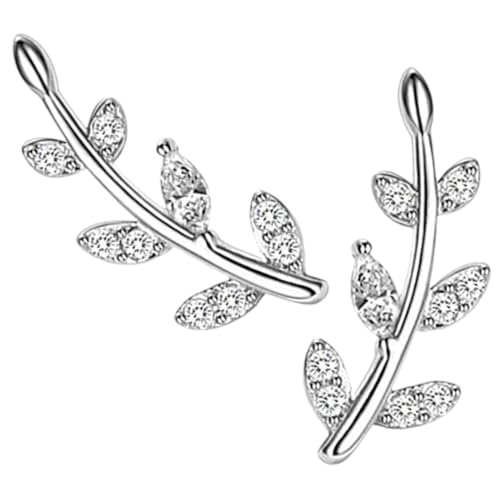Healvian 1 Paar Ohrstecker Ohrringe für Damen Ear Climbers mit Funkelnden Details Abendmode für Freundinnen Modischer Schmuck für Junge Frauen von Healvian