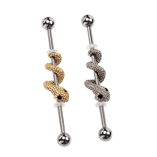 Healvian 1 Paar Ohrstecker mit Schlangendesign für Partys Besondere Anlässe Rostfrei Hautfreundlich Healvian 1 Paar Ohrstecker mit Schlangendesign für Partys Besondere Anlässe Rostfrei Hautfreundlich von Healvian