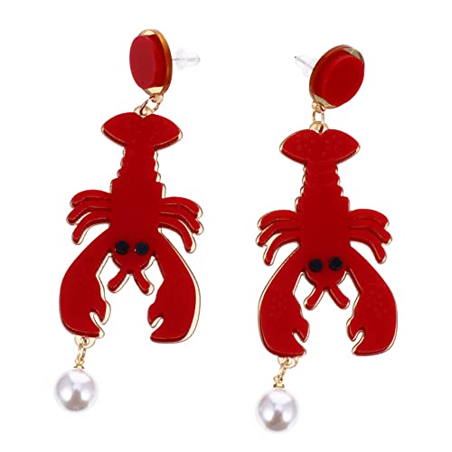 Healvian 1 Paar Oktopus-ohrringe Fallen Krake Perlenohrringe in Tierform Ohrringe Dekoration Schmuck Zum Thema Lustiger Ohrring Ohrschmuck Ohrtropfen- -thema Ohrentropfen Acryl von Healvian