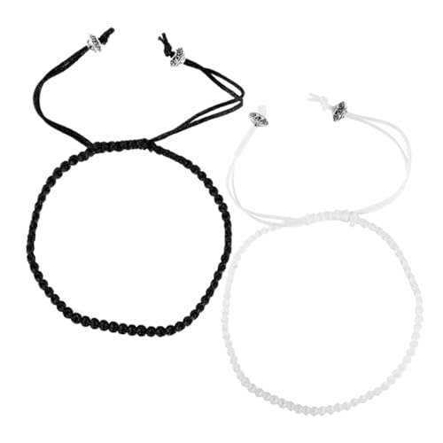 Healvian 1 Paar Passendes Armband für Geflochtene Seilarmbänder Verstellbar Elegant für Freund Teiliges Healvian 1 Paar Passendes Armband für Geflochtene Seilarmbänder Verstellbar Elegant für Freund Teiliges von Healvian