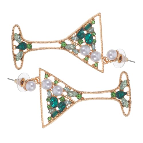 Healvian 1 Paar Perlenohrringe Perlenohrring Perlentropfenohrringe Schmuck Für Frauen Stilvolle Tropfenohrringe Weingläser Creolen Damenohrringe Für Frauen Kunstperlen Grün Healvian 1 Paar Perlenohrringe Perlenohrring Perlentropfenohrringe Schmuck Für Frauen Stilvolle Tropfenohrringe Weingläser Creolen Damenohrringe Für Frauen Kunstperlen Grün von Healvian
