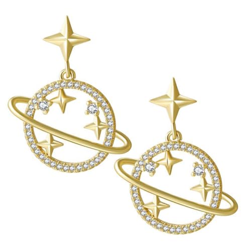 Healvian 1 Paar Planet Ohrhänger für Frauen Kreative Dangle Ohrringe im Retro Design für zu Weihnachten Geburtstagen Feiertagen Leicht Angenehm Healvian 1 Paar Planet Ohrhänger für Frauen Kreative Dangle Ohrringe im Retro Design für zu Weihnachten Geburtstagen Feiertagen Leicht Angenehm von Healvian
