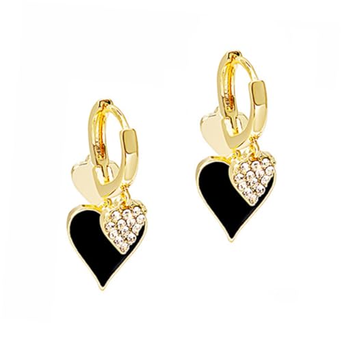 Healvian 1 Paar Rhinestone Ohrhänger für Damen Herzform Ohrringe mit Quasten Valentinstag Schmuckstücke Ohrringe für Partys Besondere Anlässe Healvian 1 Paar Rhinestone Ohrhänger für Damen Herzform Ohrringe mit Quasten Valentinstag Schmuckstücke Ohrringe für Partys Besondere Anlässe von Healvian