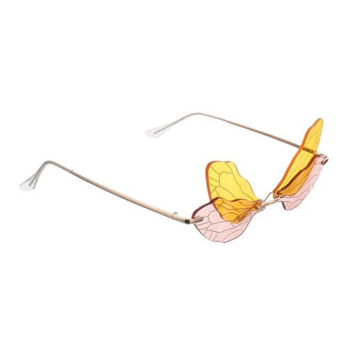 Healvian 1 Paar Rimless Dragonfly Wing Sonnenbrille für Damen Unregelmäßige Pc Sonnenbrille mit Modischem Design für Alltag und Besondere Anlässe Healvian 1 Paar Rimless Dragonfly Wing Sonnenbrille für Damen Unregelmäßige Pc Sonnenbrille mit Modischem Design für Alltag und Besondere Anlässe von Healvian