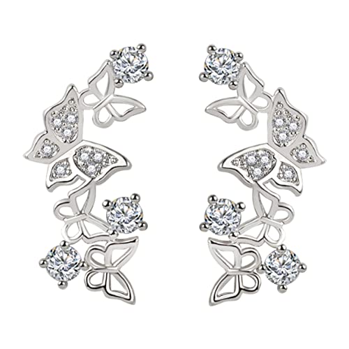 Healvian 1 Paar Schmetterlingsohrringe Aus Sterlingsilber Sterlingsilber Ohrringe Mädchen Ohrschmuck Mädchen Modeaccessoire Modellier Ohrschmuck Ohrstecker Schmuck Healvian 1 Paar Schmetterlingsohrringe Aus Sterlingsilber Sterlingsilber Ohrringe Mädchen Ohrschmuck Mädchen Modeaccessoire Modellier Ohrschmuck Ohrstecker Schmuck von Healvian