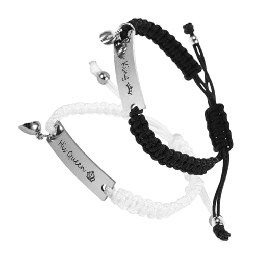 Healvian 1 Paar Schmuck Herren Edelstahl Armband Paar Passende Armbänder Armband Männer Valentinstag Armreifen Paare Passende Armreifen Polyester Healvian 1 Paar Schmuck Herren Edelstahl Armband Paar Passende Armbänder Armband Männer Valentinstag Armreifen Paare Passende Armreifen Polyester von Healvian