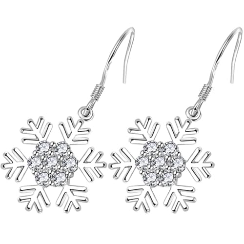 Healvian 1 Paar Schneeflocken Ohrringe Dangle Ohrringe für Weihnachten Glitzernde Ohrhänger Stilvolle Weihnachts Schmuckstücke für Frauen Perfektes für Freunde Healvian 1 Paar Schneeflocken Ohrringe Dangle Ohrringe für Weihnachten Glitzernde Ohrhänger Stilvolle Weihnachts Schmuckstücke für Frauen Perfektes für Freunde von Healvian