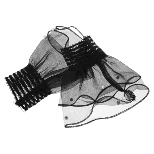 Healvian 1 Paar Spitzenbesatz Manschetten Rüschenmanschette Spitzenmanschetten Kurze Spitzen Netzhandschuhe Handgelenkmanschetten Spitzen Handmanschette Cosplay Zubehör von Healvian