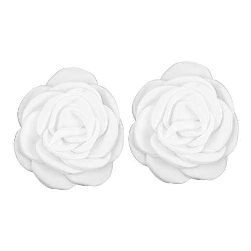 Healvian Kamelienblumen Schuhclips für Damen 6cm Handgefertigte Dekorative Schuhschnallen Blumen Design für Hochzeiten und Partys von Healvian