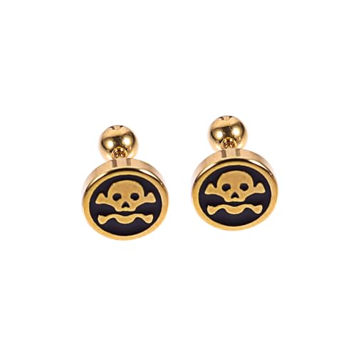 Healvian 1 Paar Stylische Ohrringe im Skull Design für Herren Leichte und Tragbare Ohrstecker Kreative und Einzigartige Accessoires für Einen Auffälligen Look Healvian 1 Paar Stylische Ohrringe im Skull Design für Herren Leichte und Tragbare Ohrstecker Kreative und Einzigartige Accessoires für Einen Auffälligen Look von Healvian