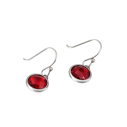 Healvian 1 Paar Titanstahl Ohrringe Rot Ohrhänger für Frauen Dangle Ohrringe Leicht Perfektes Healvian 1 Paar Titanstahl Ohrringe Rot Ohrhänger für Frauen Dangle Ohrringe Leicht Perfektes von Healvian