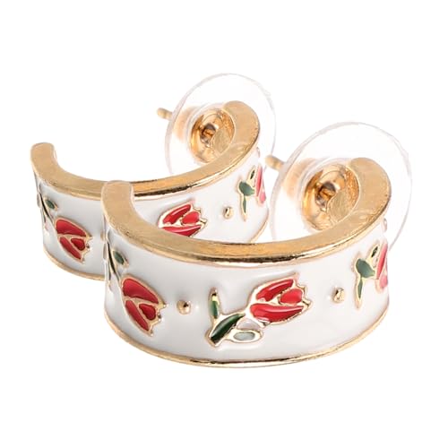 Healvian 1 Paar Tulpenohrringe elegante Blumenohrringe Schmuck Blumen übertriebener Ohrring Statement-Ohrringe Partyohrringe für Frauen Tulpenschmuck formelle Ohrringe Zinklegierung Weiß Healvian 1 Paar Tulpenohrringe elegante Blumenohrringe Schmuck Blumen übertriebener Ohrring Statement-Ohrringe Partyohrringe für Frauen Tulpenschmuck formelle Ohrringe Zinklegierung Weiß von Healvian