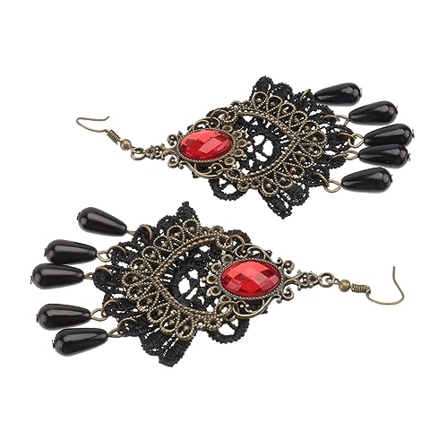 Healvian 1 Paar Vintage Gothic Ohrhänger für Damen Extravaganter Schmuck im Retro Ohrringe im Klassischen Design Besondere Anlässe Ergänzung zu Jedem Outfit Healvian 1 Paar Vintage Gothic Ohrhänger für Damen Extravaganter Schmuck im Retro Ohrringe im Klassischen Design Besondere Anlässe Ergänzung zu Jedem Outfit von Healvian