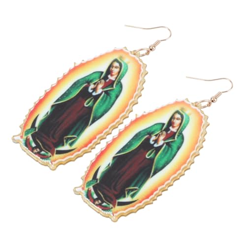 Healvian 1 Paar Vintage Ohrringe für Damen Einzigartige Ohrhänger im Kreativen Design mit Religiösem Zufällige Farben Muster Nickelfrei Robustem Täglichen Gebrauch Zufällige Healvian 1 Paar Vintage Ohrringe für Damen Einzigartige Ohrhänger im Kreativen Design mit Religiösem Zufällige Farben Muster Nickelfrei Robustem Täglichen Gebrauch Zufällige von Healvian