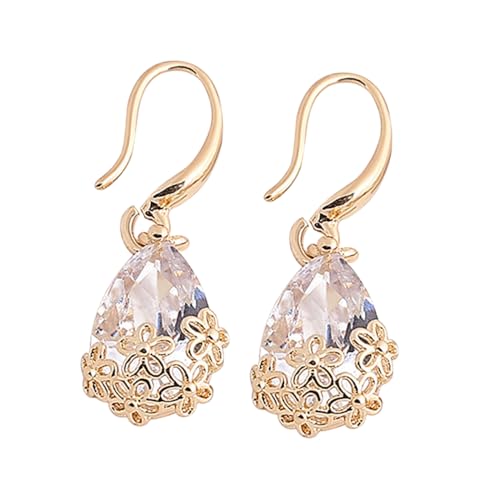 Healvian 1 Paar Wasserfall Ohrringe Retro Wassertropfenform Barocke Blumenohrringe mit Zirkonia Damen Ohrhänger für Partys Geburtstage Besondere Anlässe Healvian 1 Paar Wasserfall Ohrringe Retro Wassertropfenform Barocke Blumenohrringe mit Zirkonia Damen Ohrhänger für Partys Geburtstage Besondere Anlässe von Healvian
