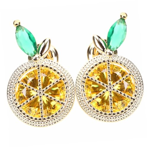 Healvian 1 Paar Zitrone Ohrstecker Ohrringe Süße Ohrstecker Ohr Zubehör Ohrschmuck Zitrone Schmuck Zitrone Zubehör Kupfer Healvian 1 Paar Zitrone Ohrstecker Ohrringe Süße Ohrstecker Ohr Zubehör Ohrschmuck Zitrone Schmuck Zitrone Zubehör Kupfer von Healvian