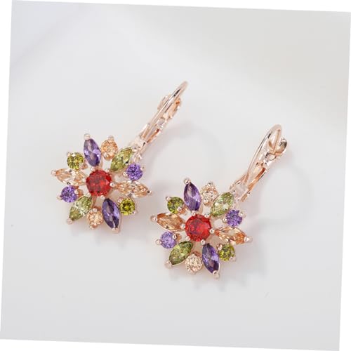 Healvian 1 Paar bunte Zirkonia-Ohrstecker Trendy Ohrringe Ohrhänger für Damen Kristallanhänger Dame Ohrschmuck Healvian 1 Paar bunte Zirkonia-Ohrstecker Trendy Ohrringe Ohrhänger für Damen Kristallanhänger Dame Ohrschmuck von Healvian