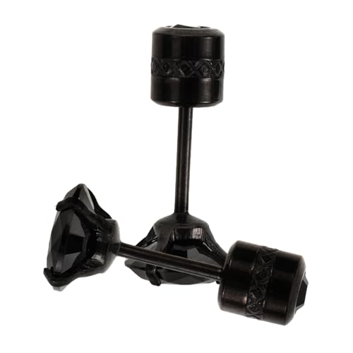 Healvian 1 Paar herren ohrstecker Ohrring Nieten für Männer kleine Ohrstecker Schwarz Healvian 1 Paar herren ohrstecker Ohrring Nieten für Männer kleine Ohrstecker Schwarz von Healvian