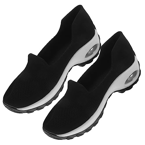 Healvian 1 Paar rutschfeste Damenschuhe für Dame Freizeitschuhe rutschfeste Schuhe Damenschuhe mit flachem Mund Freizeit Damenschuhe lässige Schuhe Black Healvian 1 Paar rutschfeste Damenschuhe für Dame Freizeitschuhe rutschfeste Schuhe Damenschuhe mit flachem Mund Freizeit Damenschuhe lässige Schuhe Black von Healvian