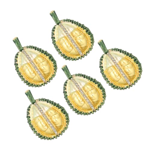 Healvian 1 Packung Teiliges Niedlichen Durian Broschen Langlebigem Legierungsmaterial Vielseitige Anstecknadeln für Kleidung Taschen Accessoires für Erwachsene von Healvian