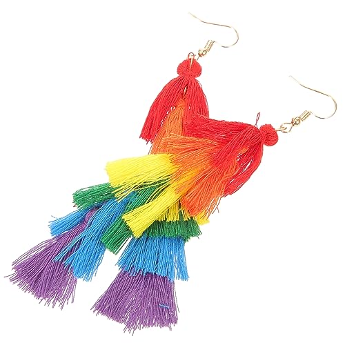 Healvian 1 Regenbogen Ohrringe Statement Ohrhänger Damen Trendige Für Damen Quastenschmuck Damenohrringe Quastenohrring Festival Ohrringe Quasten Ohrhänger Healvian 1 Regenbogen Ohrringe Statement Ohrhänger Damen Trendige Für Damen Quastenschmuck Damenohrringe Quastenohrring Festival Ohrringe Quasten Ohrhänger von Healvian