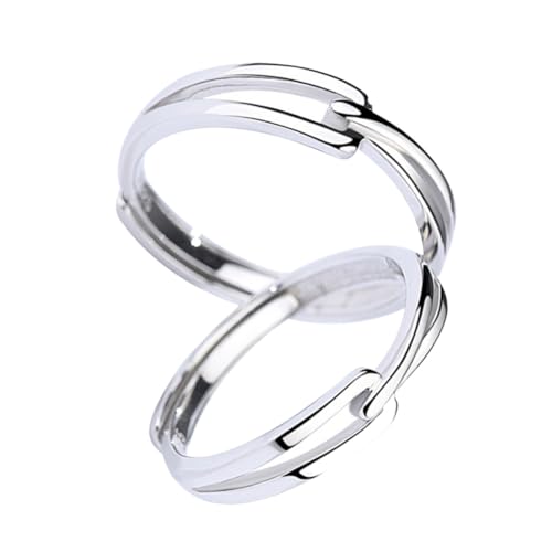 Healvian 1 Ringe Paare Klingeln Sterling Trendy Passende Paarringe Silber Männlich Schmuck Versprechen Partner Für Beide Couple Rings Ring Vergoldet Kupfer Silver Healvian 1 Ringe Paare Klingeln Sterling Trendy Passende Paarringe Silber Männlich Schmuck Versprechen Partner Für Beide Couple Rings Ring Vergoldet Kupfer Silver von Healvian