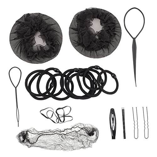 Healvian 1 Satz Ballet Dutt Haarnetz Set Wiederverwendbare Elastische Haarnetze für Damen Unsichtbar und Bequem für Ballettfrisuren und DIY Haarstyles von Healvian