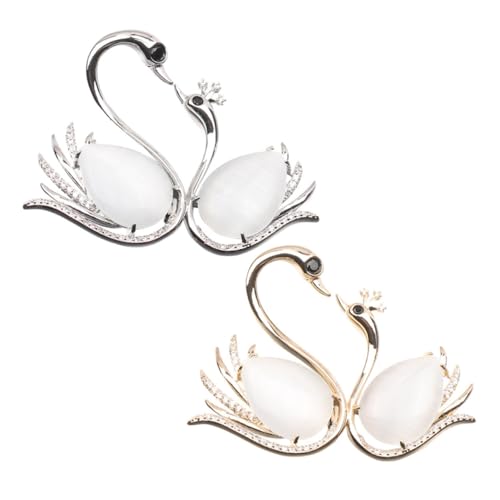 Healvian 1 Satz Broschen Hochwertige Brosche Im Design Für Hochzeit Besondere Anlässe Zufällige Farben Modischer Schmuck Für Damen Herren Zufällige Farbe 2 Stücke von Healvian