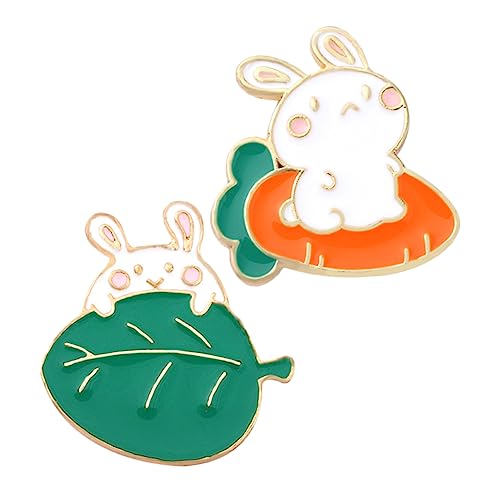 Healvian 1 Satz Cartoon Broschen Süße Anstecknadeln Für Damen Schmuck Zur Bekleidung Taschen Dekoration Kawaii Design Leicht Tragbar An Familie Freunde 2 Stück von Healvian