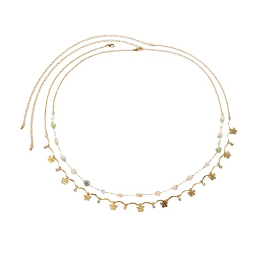 Healvian 2stücke Taillenkette Aus Metall Mit Verlängerter Kette Für Kleid Und Bikini Mode-taillenkette Für Strand Party Und Tanz von Healvian