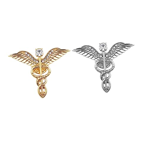 Healvian 1 Satz Flügel Broschen Teiliges Hochzeitsaccessoire Anstecknadel Für Partys Und Besondere Anlässe Langlebig Und Elegant Für Damen Und Herren 2 Stück von Healvian