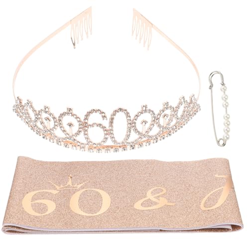 Healvian 1 Satz Geburtstagskrone Schultergurt Abschlussball Taillengürtel Aus Strass Geburtstagsschärpe Mit Krone Tiara Der Geburtstagskönigin Prom Queen Satinschärpe Legierung Healvian 1 Satz Geburtstagskrone Schultergurt Abschlussball Taillengürtel Aus Strass Geburtstagsschärpe Mit Krone Tiara Der Geburtstagskönigin Prom Queen Satinschärpe Legierung von Healvian