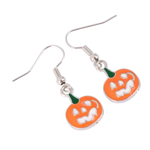 Healvian 1 Satz Halloween Kürbis Ohrringe Legierung Skelett Design Halloween Accessoires für Frauen und Mädchen Teiliges Set für Kostümpartys und Besondere Anlässe von Healvian