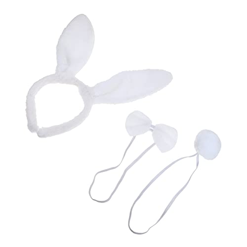 Healvian 1satz Plüsch- -kostümset Für Ostern Hasenohren Haarreif Mit Und Nase Für Kostümpartys Und Cosplay Für Erwachsene von Healvian