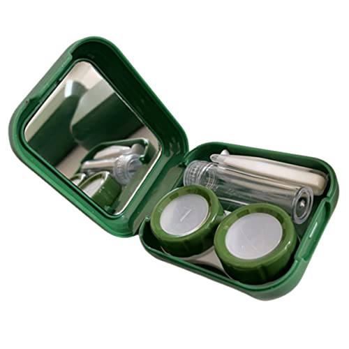 Healvian Linsenbox Kleiner Reisebegleiter Leicht Zu Öffnen Auslaufsicher Farbiger Organizer-etui- für Frauen von Healvian