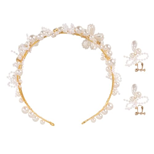 Healvian Modisches Braut-stirnband Und Ohrringe Set Hochzeitsschmuck Für Die Hochzeit von Healvian