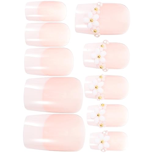 Healvian 1 Satz Nägel drücken Puppenkuchenform falscher Nagel christmas nails weihnachtsnägel falsche Fingernägel Nägel für Frauen gefälschte Fingernägel Süss falsche Nägel Patch Plastik von Healvian