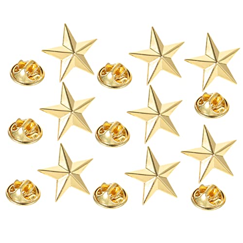 Healvian 1 Satz Pentagramm Abzeichen Dekoration Anstecknadel Für Männer Anstecknadeln Für Taschen Weihnachtsgeschenke Stern Anstecknadeln Stern Brosche Anstecknadel 8 Stück von Healvian