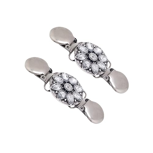 Healvian 1 Satz Pullover-clip Cardigan Clip Für Frauen Broschen Stifte Schalclips in Blumenform Charme Party Frauenpullover Taillenclip Teelichthalter Hemdbrosche Silver Legierung 2 Stück Healvian 1 Satz Pullover-clip Cardigan Clip Für Frauen Broschen Stifte Schalclips in Blumenform Charme Party Frauenpullover Taillenclip Teelichthalter Hemdbrosche Silver Legierung 2 Stück von Healvian