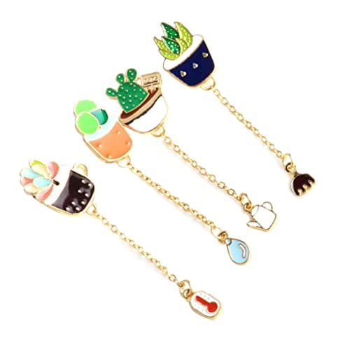 Healvian 4stücke Kaktus Broschennadel Für Frauen Mädchen Modeschmuck Kaktusbrosche Bankettbrosche Brosche Aus Hochwertiger Legierung Mit Cartoon-design Für Kleidung Und Corsage von Healvian