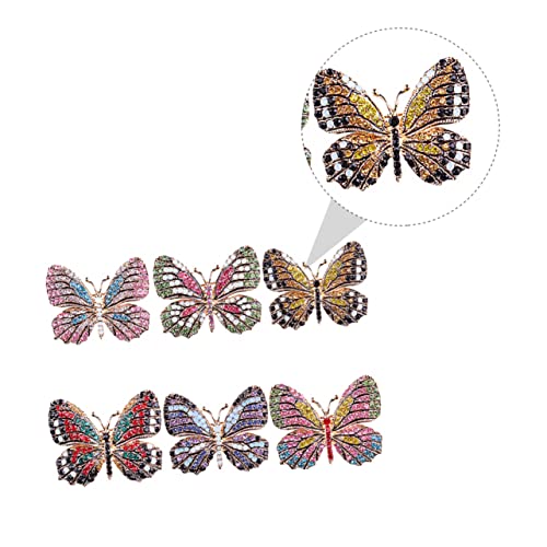 Healvian 1 Satz Teiliges Broschen Für Frauen Funkelnde Broschen Kreative Accessoires Für Kleidung Taschen Hüte Schals Für Freundinnen Mütter Töchter 6 Stück von Healvian