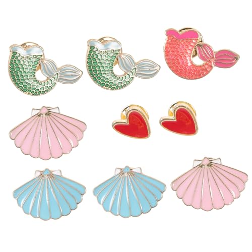 Healvian 1 Satz Teiliges Cartoon Brosche Für Frauen Kreative Niedliche Anstecknadel Für Kleidung Taschen Hüte Für Anlässe Wie Valentinstag Geburtstage Hochzeiten Langlebig Leicht 9 Stück von Healvian