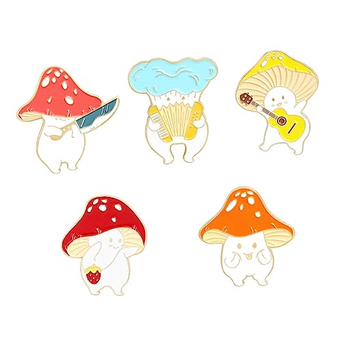 Healvian 1 Satz Teiliges Cartoon Broschen Legierung Niedliche Anstecknadeln Für Kleidung Taschen Hüte Kreative Dekoration Für Partys 5 Stück von Healvian