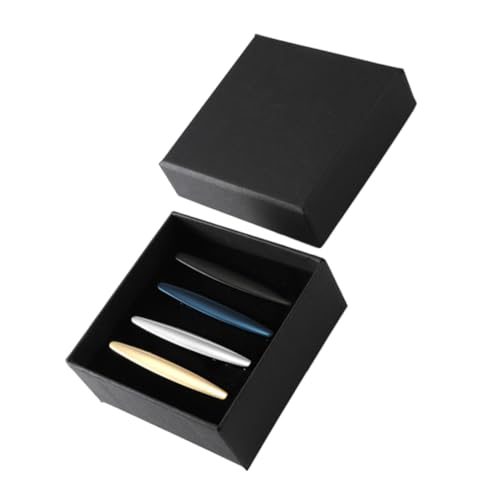 Healvian 1 Satz Teiliges Krawattenklammern Für Herren Kupfer Stilvolle Necktie Clips Eleganter Geschenkbox Für Geschäft Und Hochzeit 4 Stück von Healvian