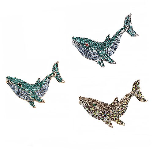 Healvian Walförmige Brosche Strass Kragen Pin Für Mädchen 3 Stücke Schwarz Rot Gold Anstecknadel Für Kleidung Dekoration Für Taschen Und Pullover von Healvian
