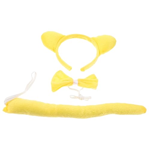 Healvian 1satz Bärenohren Kostümset Für Halloween Cosplay Haarreif Mit Süßen Tierohren Bogen Und Für Erwachsene Für Partys Und Fotografie von Healvian