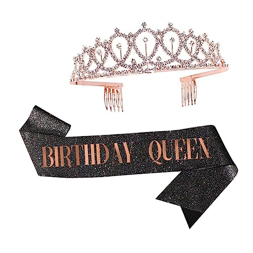 Healvian Partyzubehör Für Geburtstage – Schärpe Und Stirnband Für Den Geburtstag Von Frauen – Für Die Feier Von Frauen von Healvian