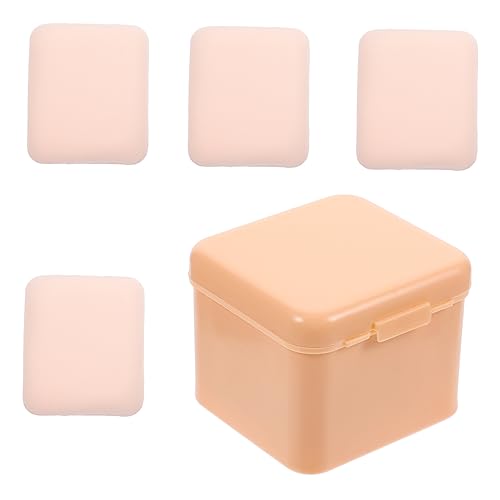Healvian 1 Schachtel Makeup Schwämme Box Puderquasten für Foundation und Concealer Wiederverwendbar zur Haut für Empfindliche Hauttypen Kosmetikwerkzeug für Perfektes Make Up von Healvian